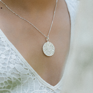 Large Asarfi coin pendant