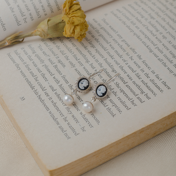 Cameo earrings
