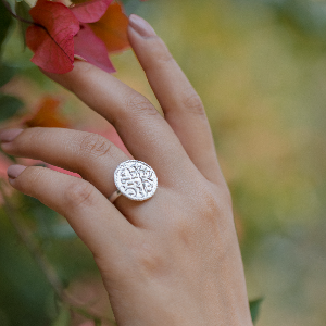 Small Asarfi coin ring