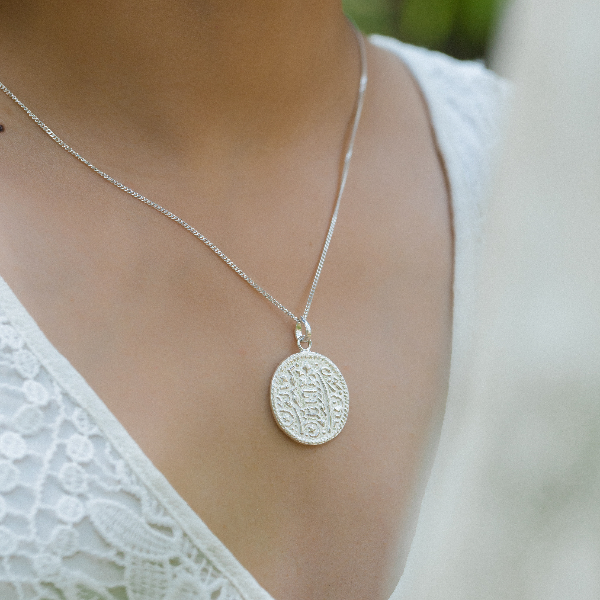 Large Asarfi coin pendant
