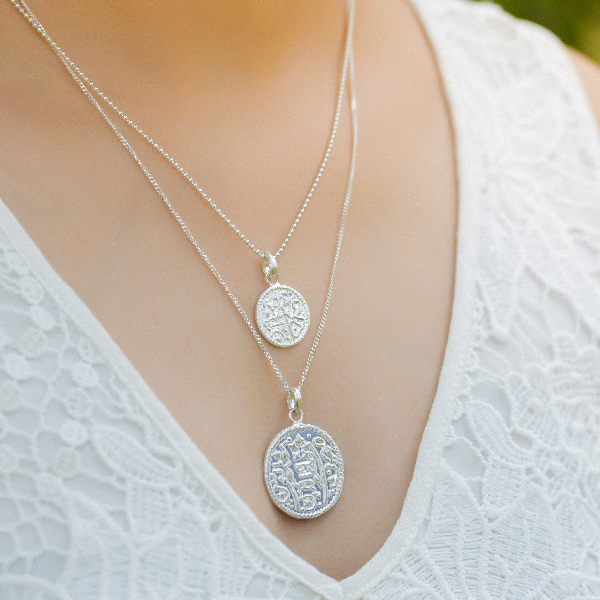Large Asarfi coin pendant