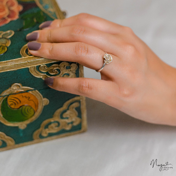 Peony rose ring 