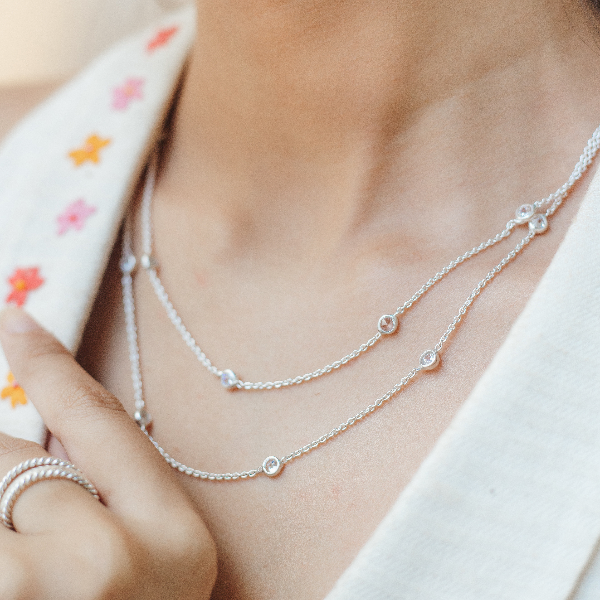 Double layer necklace